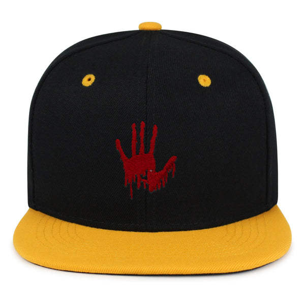 Bloody Hand Snapback Hat Embroidered Hip-Hop Baseball Cap Horror