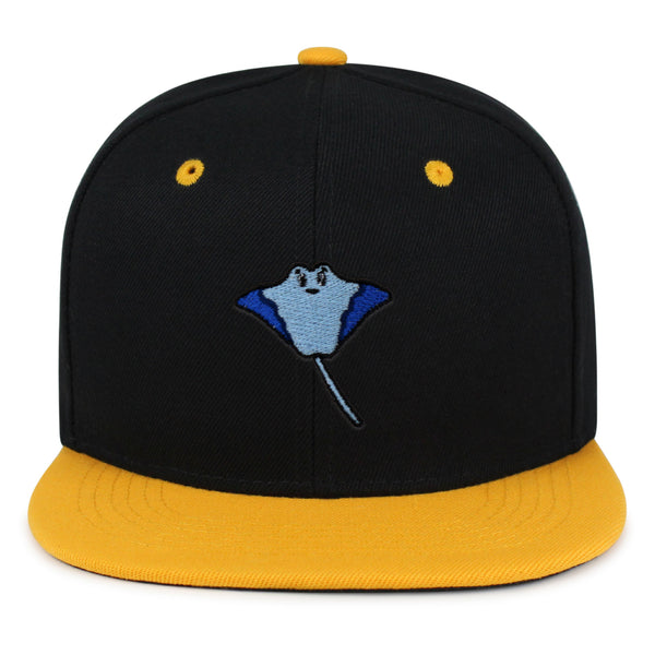 Stingray Snapback Hat Embroidered Hip-Hop Baseball Cap Fishing Ocean