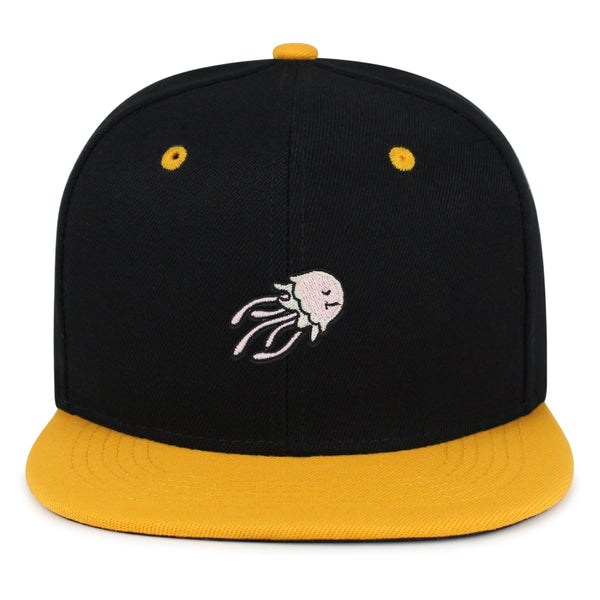 Jellyfish Snapback Hat Embroidered Hip-Hop Baseball Cap Fish Nature