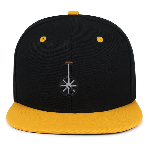 Unicycle Snapback Hat Embroidered Hip-Hop Baseball Cap Circus Bicycle