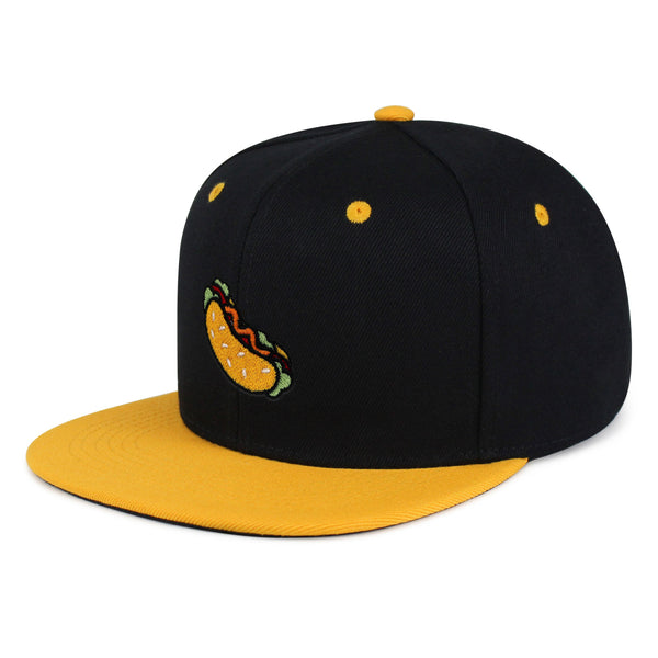 Hot Dog Snapback Hat Embroidered Hip-Hop Baseball Cap Fast Food