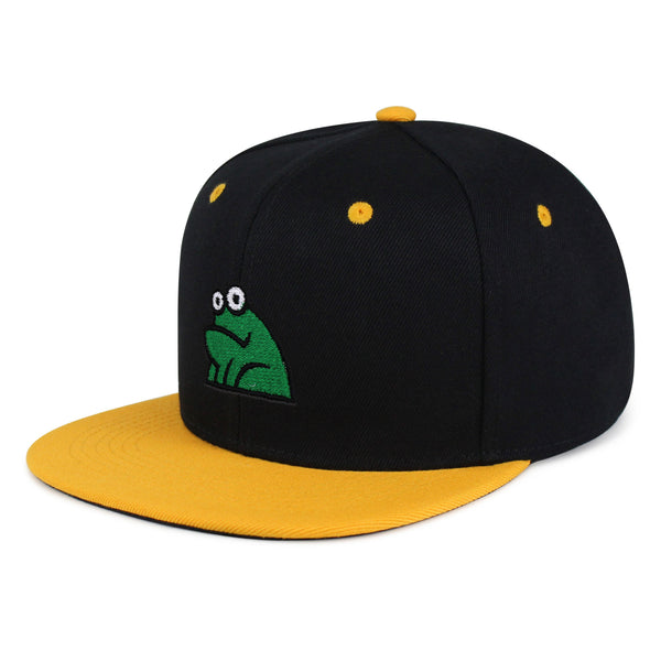 Frog Snapback Hat Embroidered Hip-Hop Baseball Cap Funny