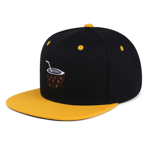 Coconut Snapback Hat Embroidered Hip-Hop Baseball Cap Juice Tree