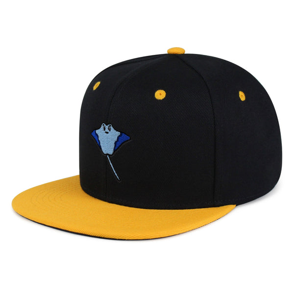 Stingray Snapback Hat Embroidered Hip-Hop Baseball Cap Fishing Ocean