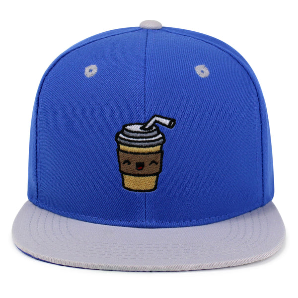 Morning Coffee Snapback Hat Embroidered Hip-Hop Baseball Cap Latte Americano