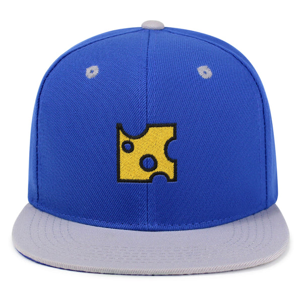 Slice of Cheese  Snapback Hat Embroidered Hip-Hop Baseball Cap Sandwich