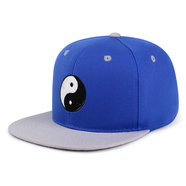 Ying Yang Snapback Hat Embroidered Hip-Hop Baseball Cap Asian Meditation