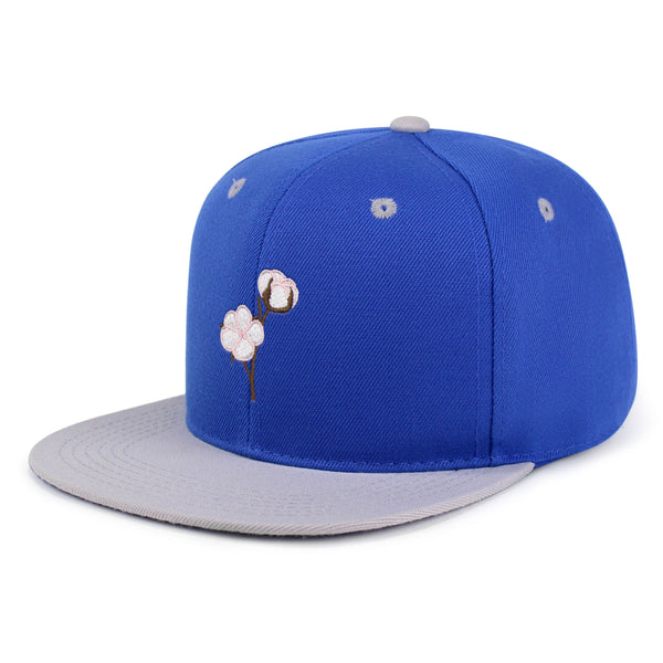 Cotton Flower Snapback Hat Embroidered Hip-Hop Baseball Cap Tree