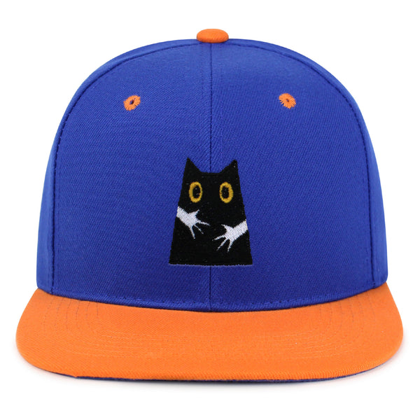 Hugs Snapback Hat Embroidered Hip-Hop Baseball Cap Black Cat Mom