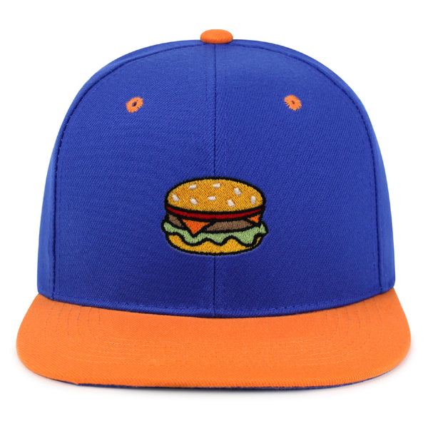 Hamburger Snapback Hat Embroidered Hip-Hop Baseball Cap Fast Food