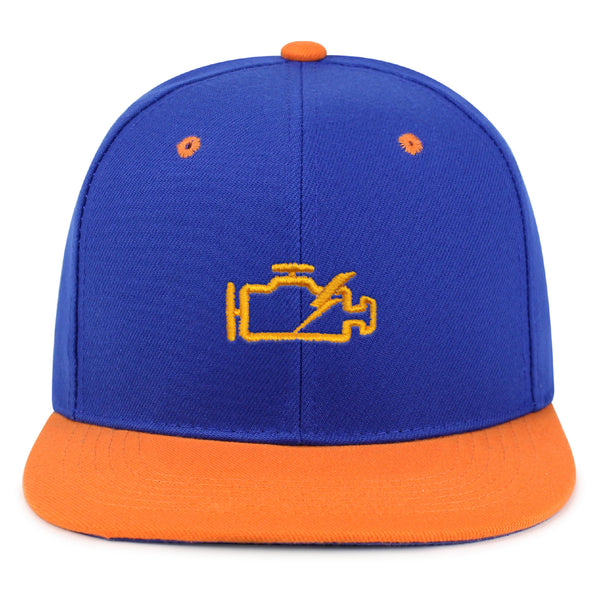 Check Engine Light Snapback Hat Embroidered Hip-Hop Baseball Cap Car Racer