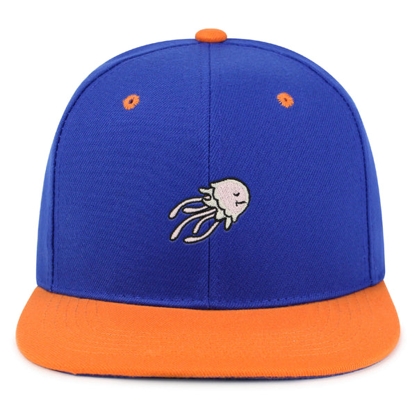 Jellyfish Snapback Hat Embroidered Hip-Hop Baseball Cap Fish Nature