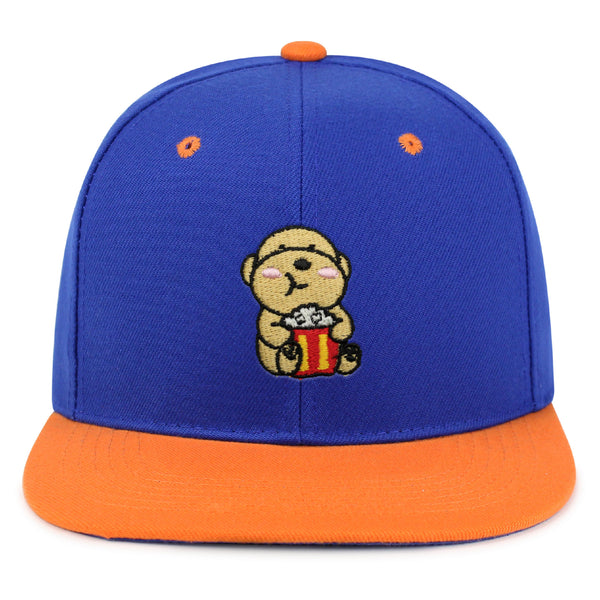 Popcorn Dog Snapback Hat Embroidered Hip-Hop Baseball Cap Puppy Poodle