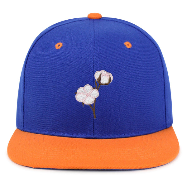 Cotton Flower Snapback Hat Embroidered Hip-Hop Baseball Cap Tree