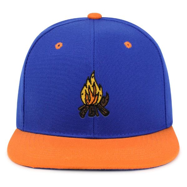 Camp Fire Snapback Hat Embroidered Hip-Hop Baseball Cap Wood Pit