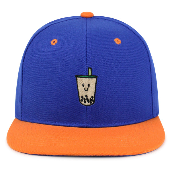 Boba Tea  Snapback Hat Embroidered Hip-Hop Baseball Cap Pearl