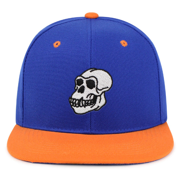 Gorilla Skull Snapback Hat Embroidered Hip-Hop Baseball Cap Skelton