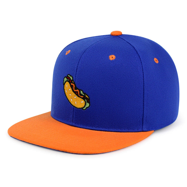 Hot Dog Snapback Hat Embroidered Hip-Hop Baseball Cap Fast Food