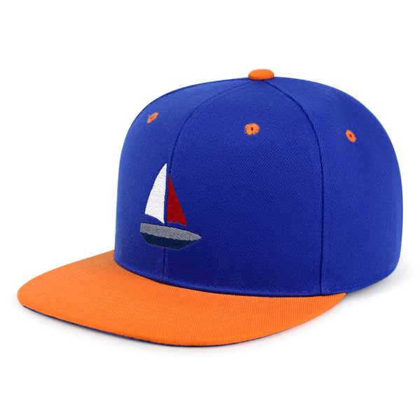 Cute Boat Snapback Hat Embroidered Hip-Hop Baseball Cap Sailor Ocean