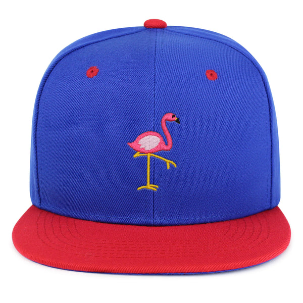 Flamingo Snapback Hat Embroidered Hip-Hop Baseball Cap Bird Pink