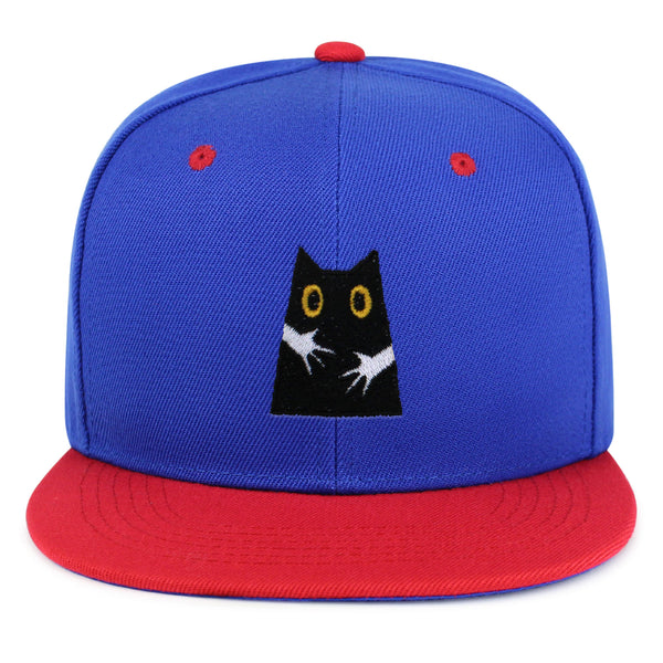 Hugs Snapback Hat Embroidered Hip-Hop Baseball Cap Black Cat Mom