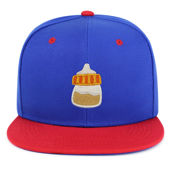 Orange Baby Bottle Snapback Hat Embroidered Hip-Hop Baseball Cap Infant New Born