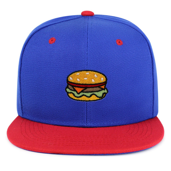 Hamburger Snapback Hat Embroidered Hip-Hop Baseball Cap Fast Food