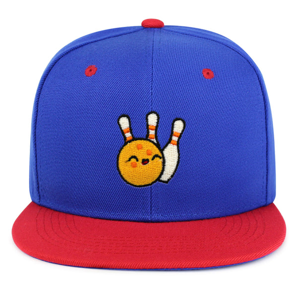Bowling Snapback Hat Embroidered Hip-Hop Baseball Cap Sports Game