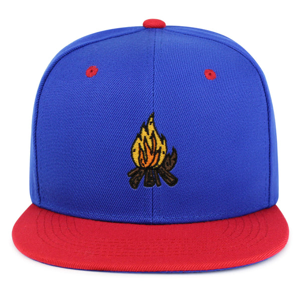 Camp Fire Snapback Hat Embroidered Hip-Hop Baseball Cap Wood Pit