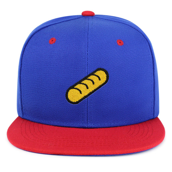 Breadstick Snapback Hat Embroidered Hip-Hop Baseball Cap Bread Foodie