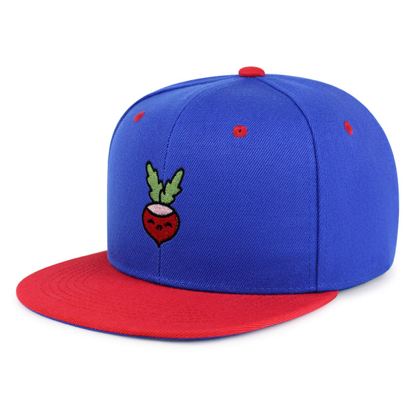 Radish Snapback Hat Embroidered Hip-Hop Baseball Cap Vegan Vegetable Farmer