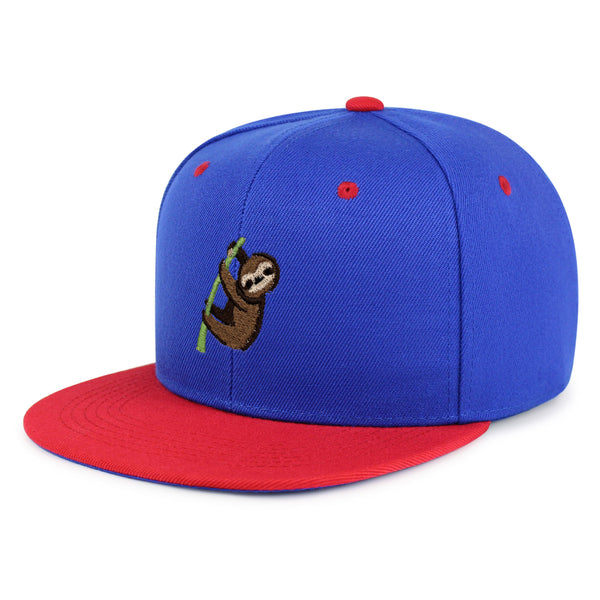 Sloth Snapback Hat Embroidered Hip-Hop Baseball Cap Animal Tree