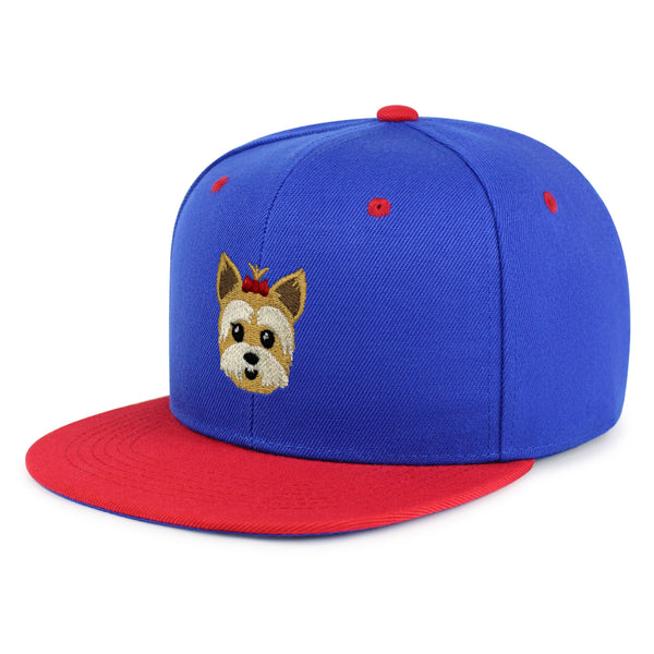 Yorkshire Terrier Snapback Hat Embroidered Hip-Hop Baseball Cap Puppy Yorkie