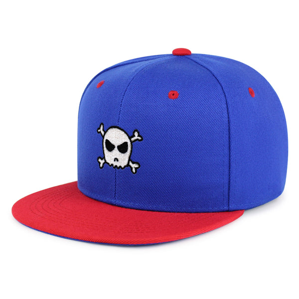 Skull Snapback Hat Embroidered Hip-Hop Baseball Cap Scary Bone