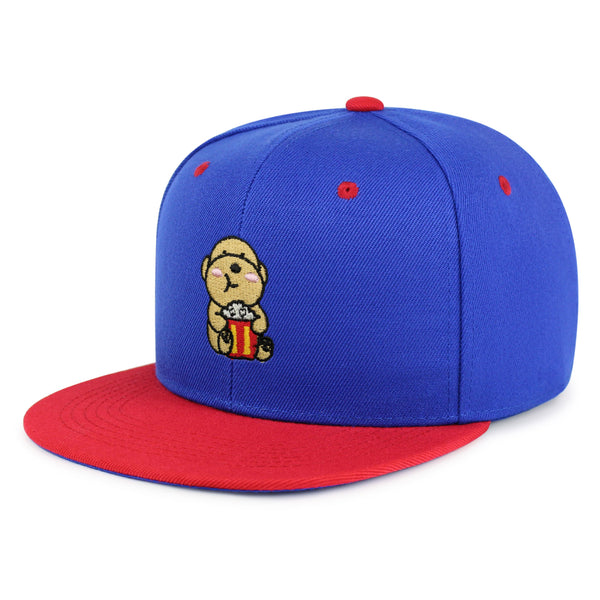 Popcorn Dog Snapback Hat Embroidered Hip-Hop Baseball Cap Puppy Poodle