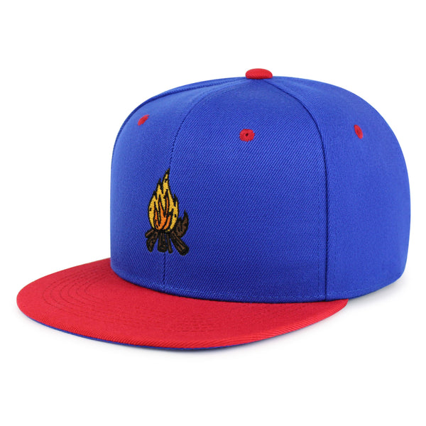 Camp Fire Snapback Hat Embroidered Hip-Hop Baseball Cap Wood Pit