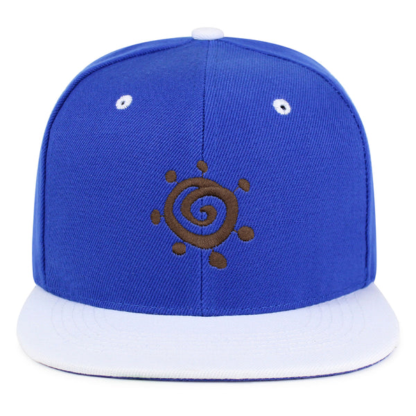 Indian Kokopelli Snapback Hat Embroidered Hip-Hop Baseball Cap Traditional Symbol