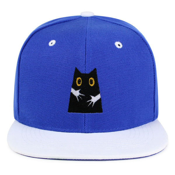 Hugs Snapback Hat Embroidered Hip-Hop Baseball Cap Black Cat Mom