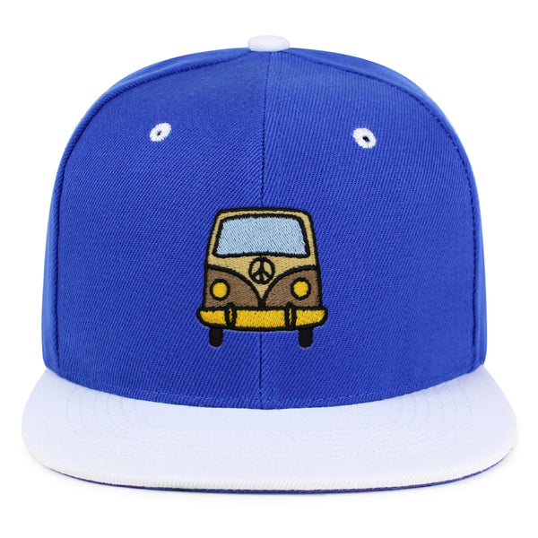 Hippie Van Snapback Hat Embroidered Hip-Hop Baseball Cap RV VW