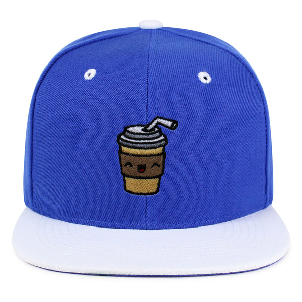 Morning Coffee Snapback Hat Embroidered Hip-Hop Baseball Cap Latte Americano