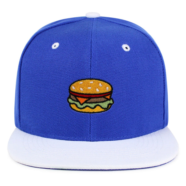 Hamburger Snapback Hat Embroidered Hip-Hop Baseball Cap Fast Food