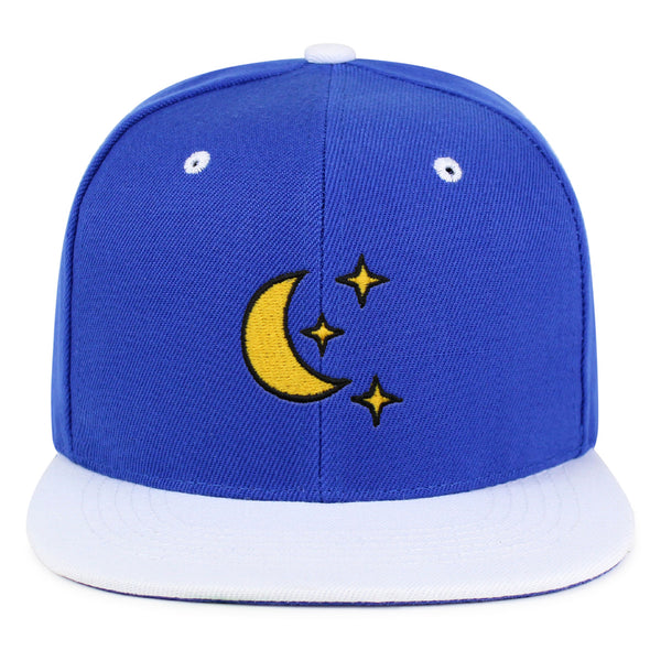 Moon Snapback Hat Embroidered Hip-Hop Baseball Cap Space Sky Night