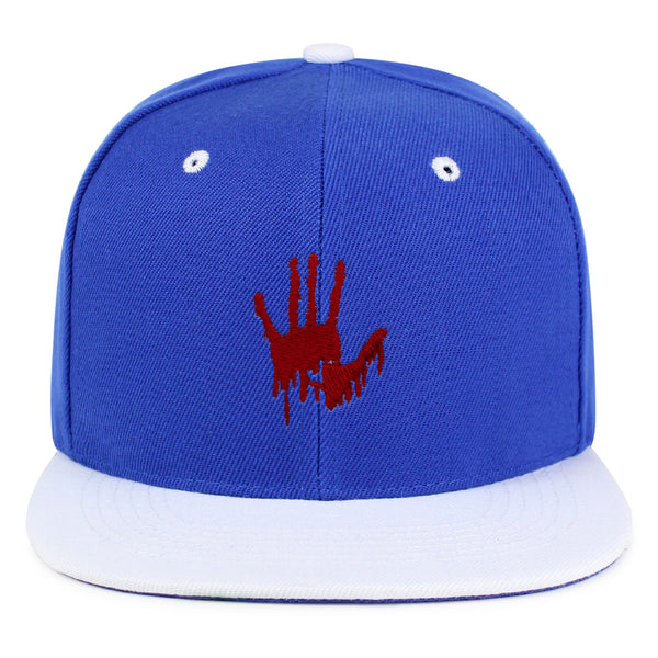 Bloody Hand Snapback Hat Embroidered Hip-Hop Baseball Cap Horror