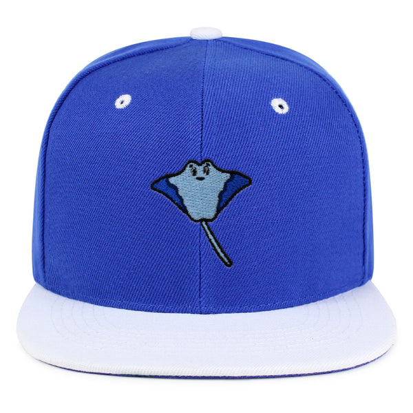 Stingray Snapback Hat Embroidered Hip-Hop Baseball Cap Fishing Ocean