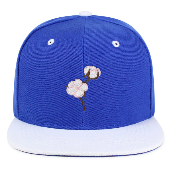 Cotton Flower Snapback Hat Embroidered Hip-Hop Baseball Cap Tree