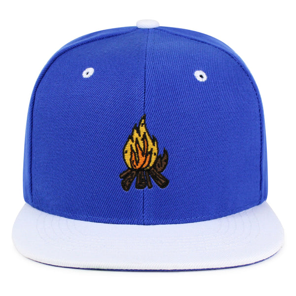 Camp Fire Snapback Hat Embroidered Hip-Hop Baseball Cap Wood Pit