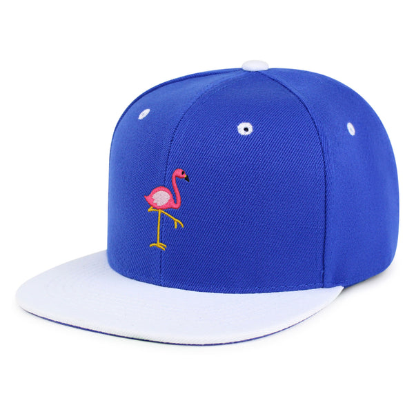 Flamingo Snapback Hat Embroidered Hip-Hop Baseball Cap Bird Pink