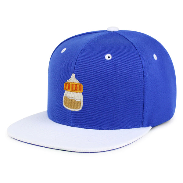 Orange Baby Bottle Snapback Hat Embroidered Hip-Hop Baseball Cap Infant New Born
