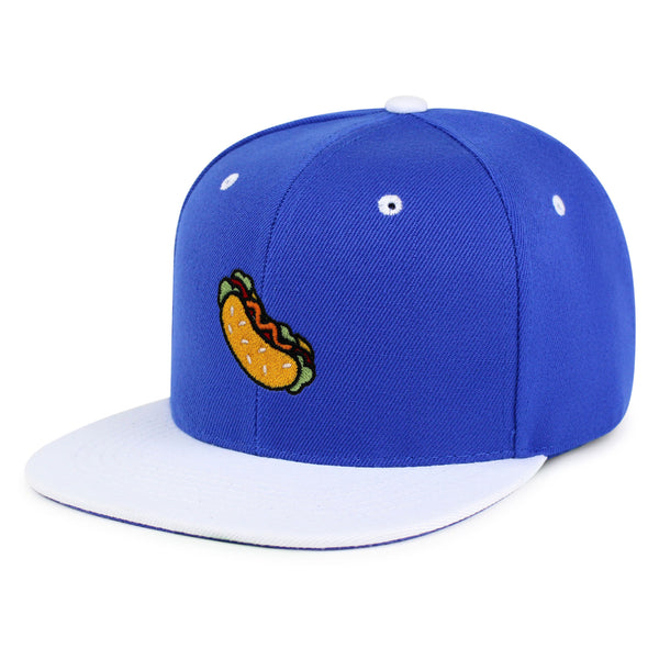 Hot Dog Snapback Hat Embroidered Hip-Hop Baseball Cap Fast Food