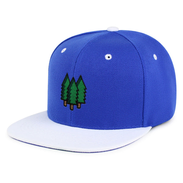 Trees Snapback Hat Embroidered Hip-Hop Baseball Cap Forest Hiking